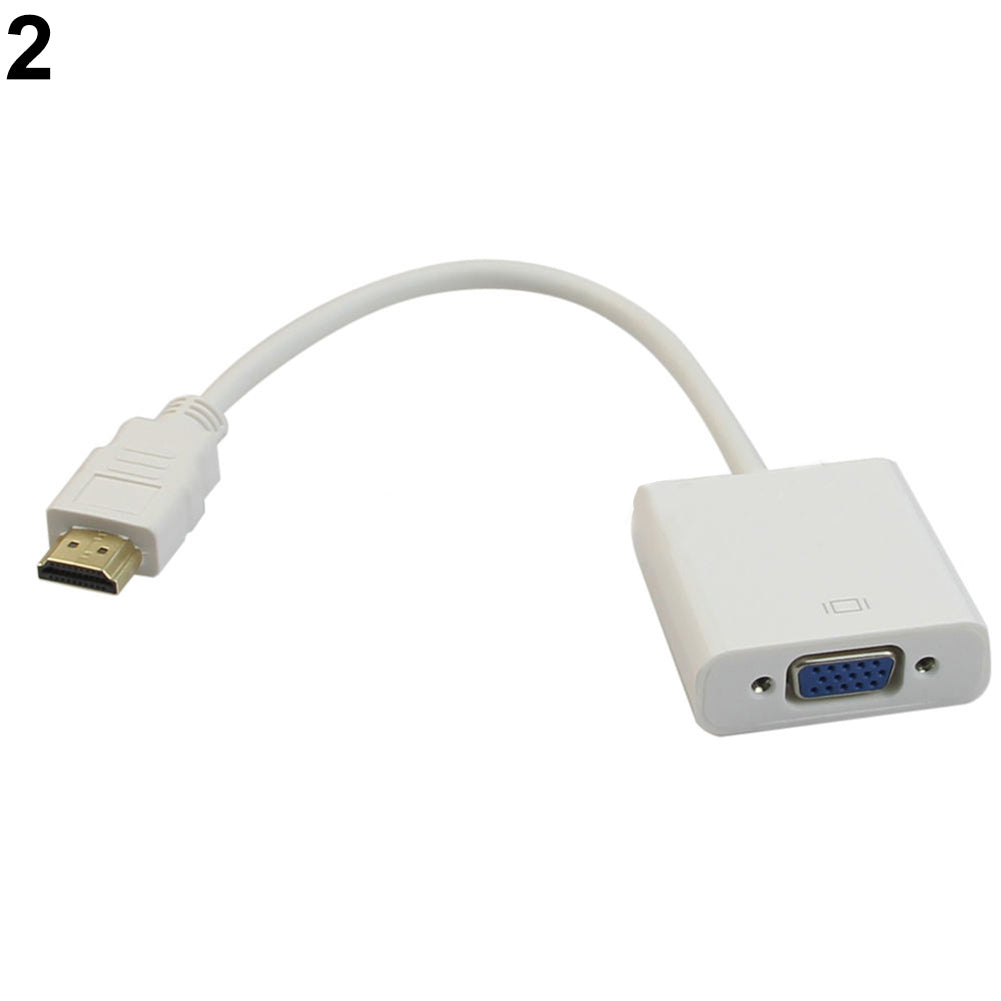 1080P HDMI Male to VGA Female Adapter Converter Video Cable Cord for PC HDTV DVD