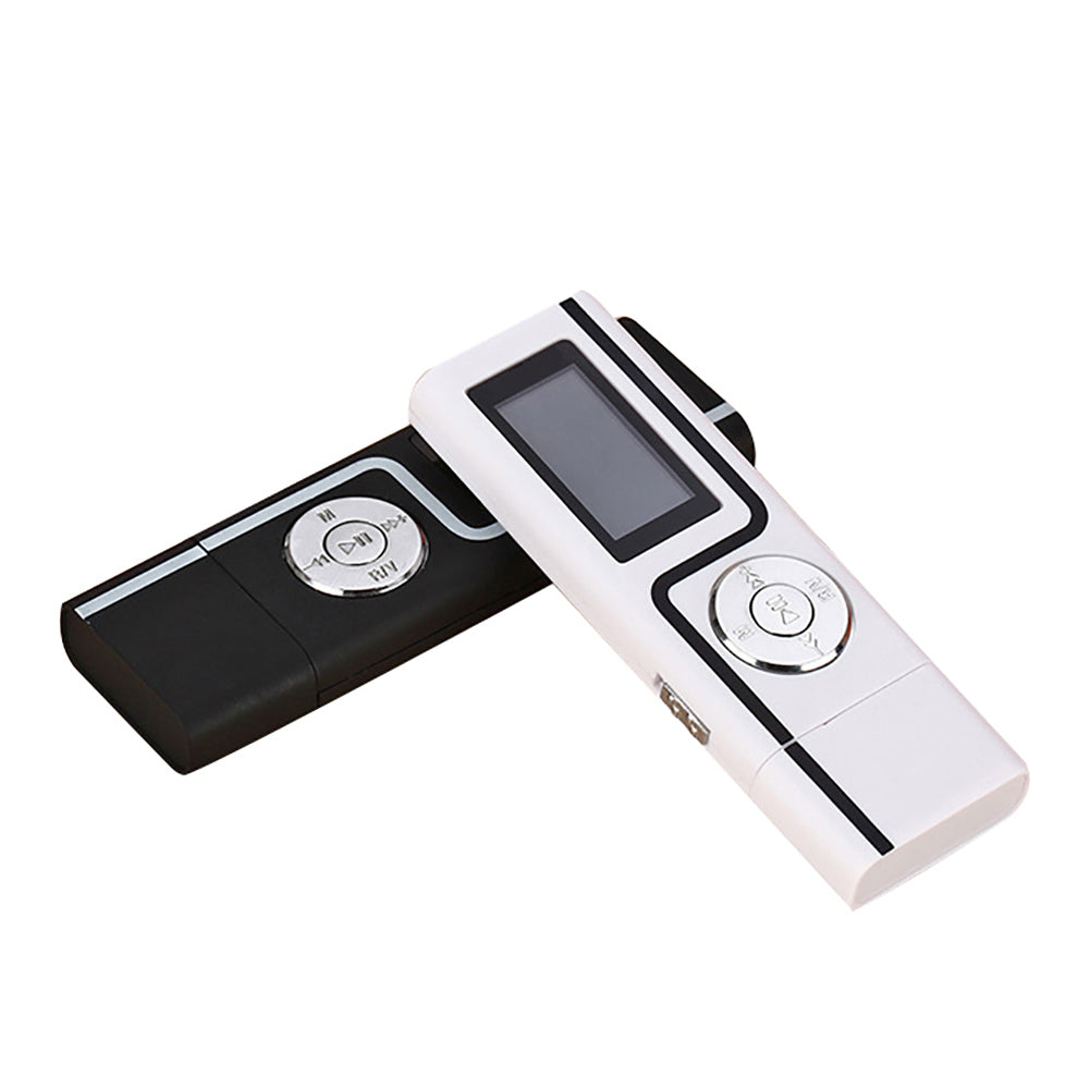 MP3 Music Media Player Portable USB Stick Shape LCD Screen Dual Audio Ports Gift