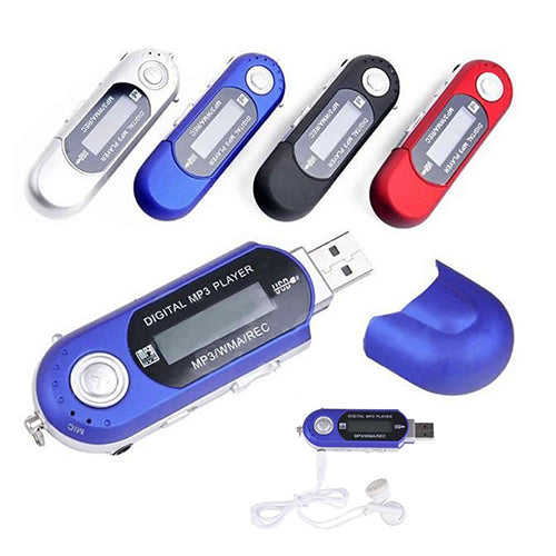 Mini Portable USB 32G TF Card Slot Supported USB Flash MP3 Player Earphone
