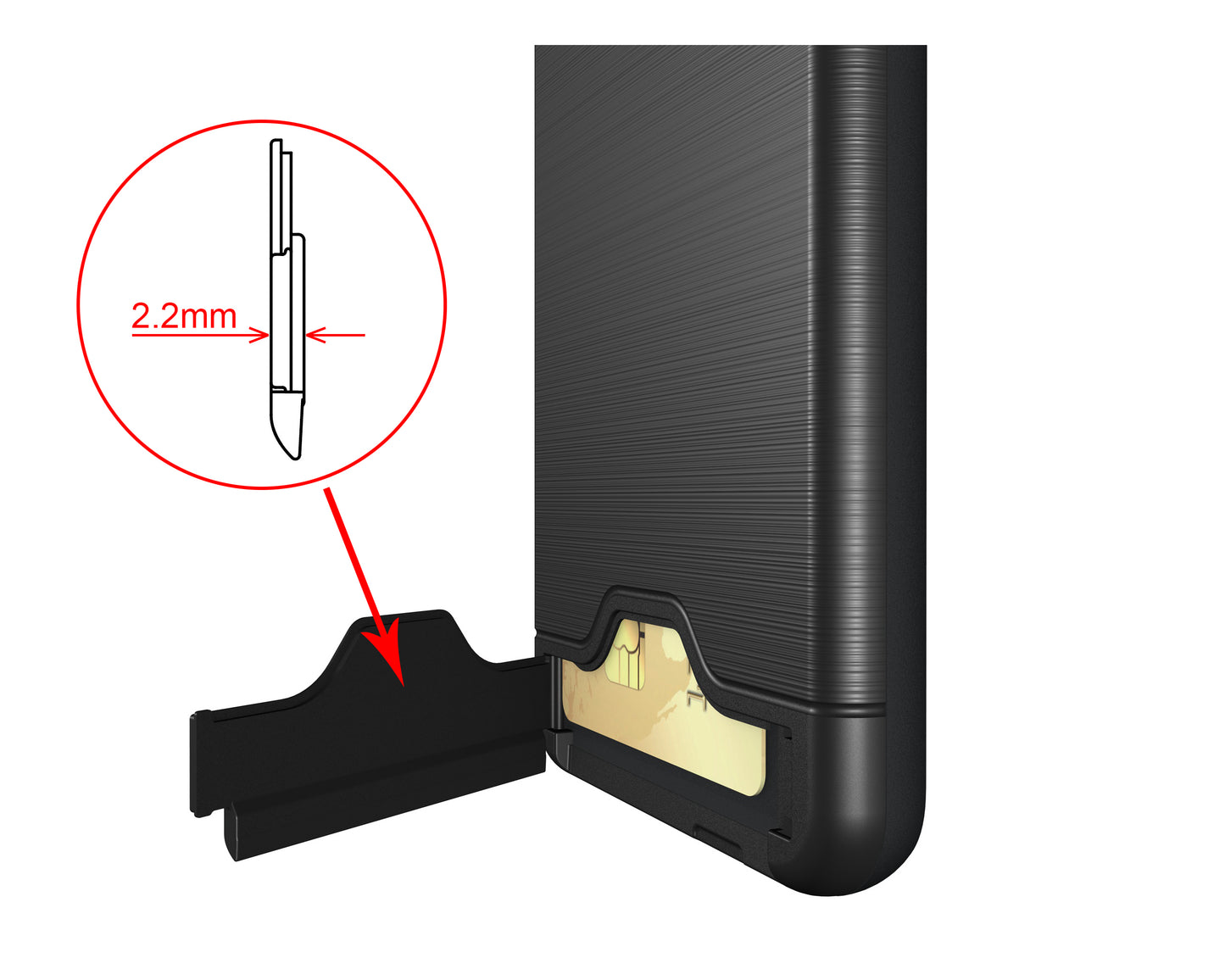 Durable Case Card Slot Brushed Texture Heavy Duty Hybrid Dual Layer Wallet Case Cover Shell with Kickstand for HUAWEI P10 Plus