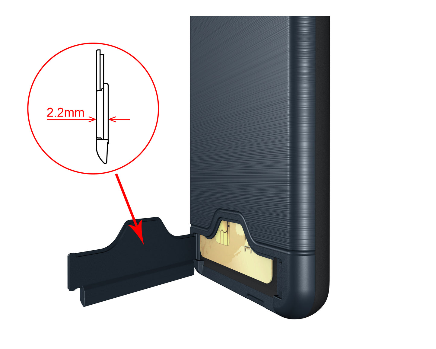 Durable Case Card Slot Brushed Texture Heavy Duty Hybrid Dual Layer Wallet Case Cover Shell with Kickstand for HUAWEI P10 Plus