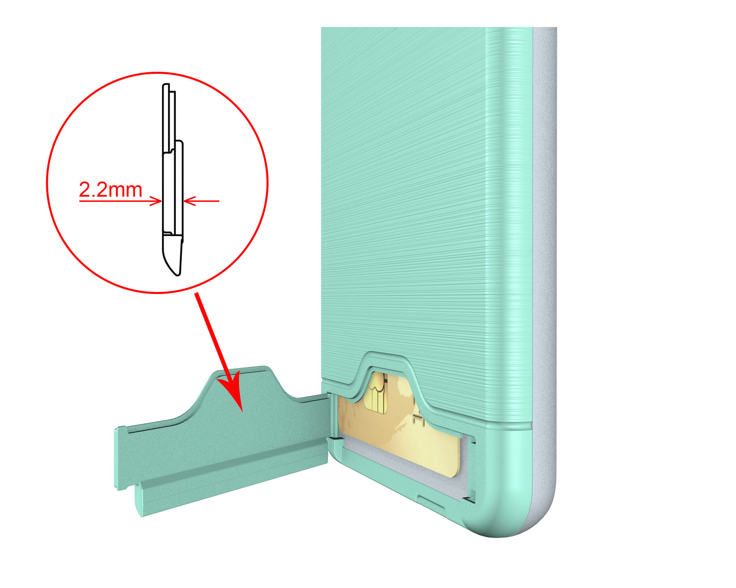 Durable Case Card Slot Brushed Texture Heavy Duty Hybrid Dual Layer Wallet Case Cover Shell with Kickstand for HUAWEI P10 Plus