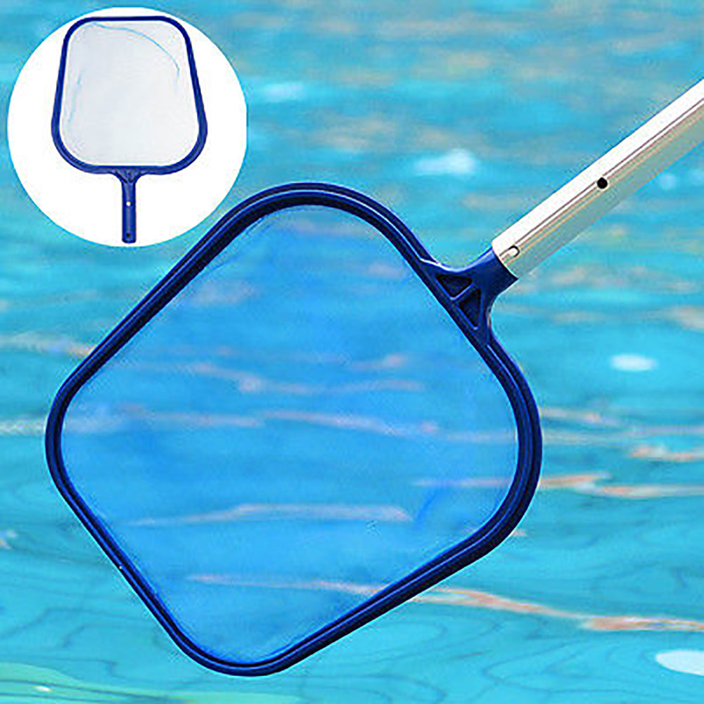 Handheld Pond Leaf Mesh Skimmer Rake Net Swimming Pool Spa Leaves Cleaning Tool