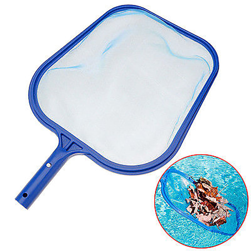 Handheld Pond Leaf Mesh Skimmer Rake Net Swimming Pool Spa Leaves Cleaning Tool