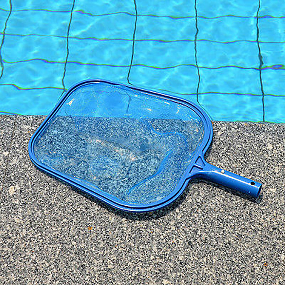 Handheld Pond Leaf Mesh Skimmer Rake Net Swimming Pool Spa Leaves Cleaning Tool