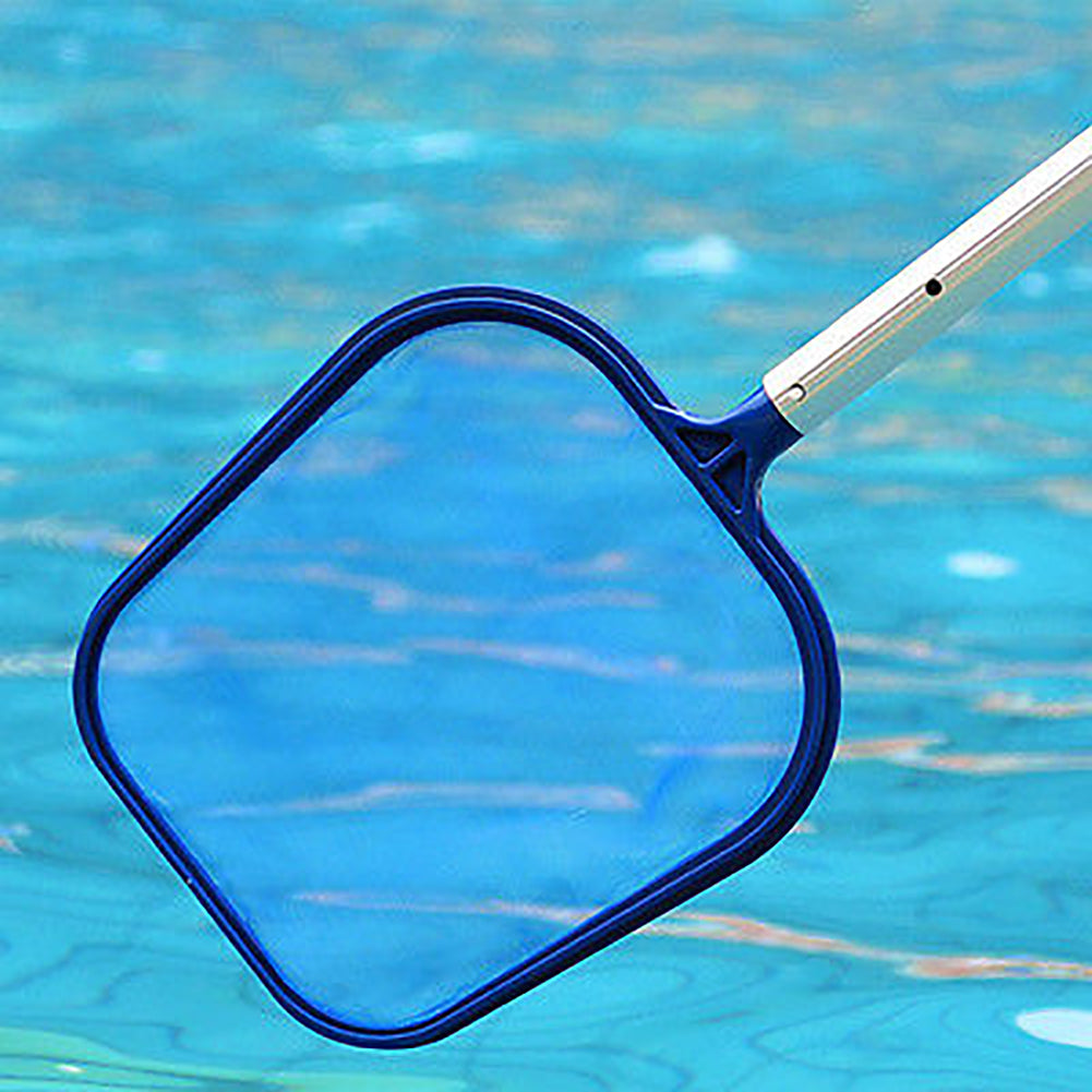 Handheld Pond Leaf Mesh Skimmer Rake Net Swimming Pool Spa Leaves Cleaning Tool