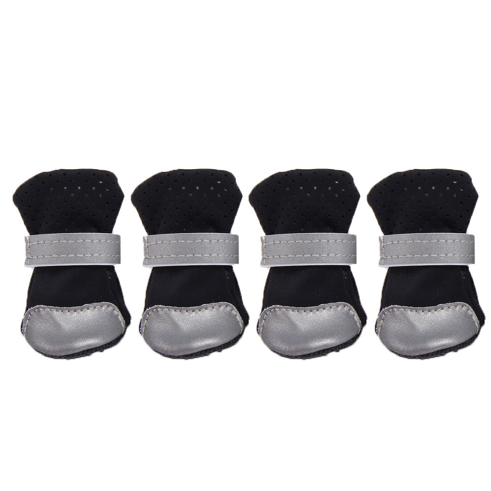 4Pcs Breathable Pet Shoes Non-slip Reflective Protector Dog Foot Cover Boots