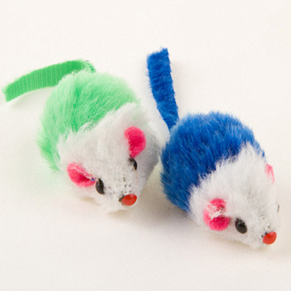 Mini False Mouse Pet Cat Kitten Durable Chew Biting Scratch Funny Playing Toy