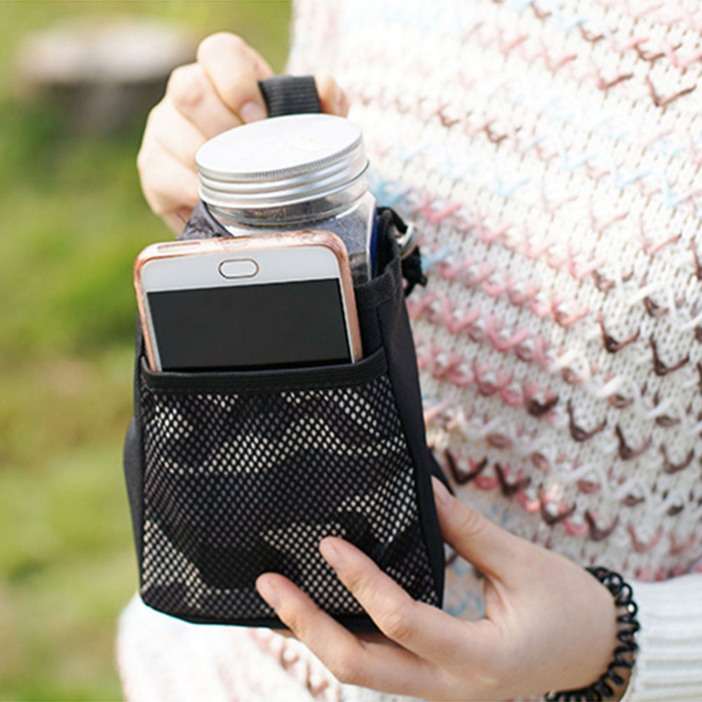 Portable Pet Dog Treat Pouch Obedience Agility Training Snack Reward Waist Bag