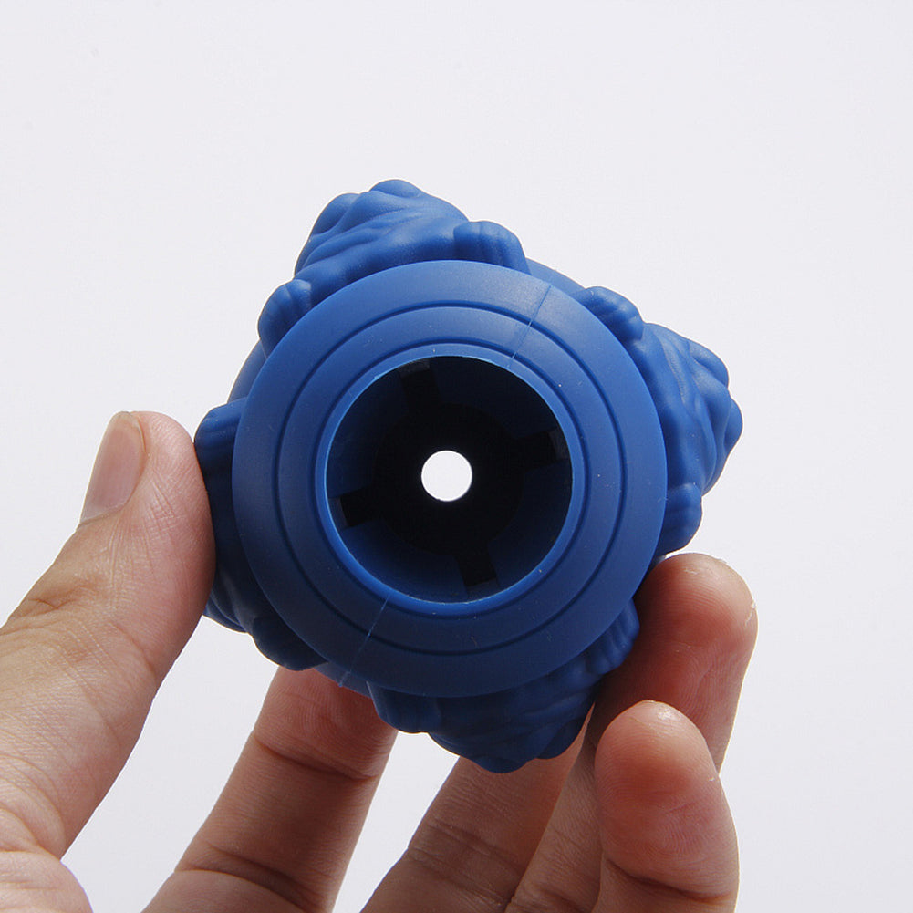 Dog Tooth Cleaning Food Fetch Silicone Bite Resist Pet Ball Chew Play Toy