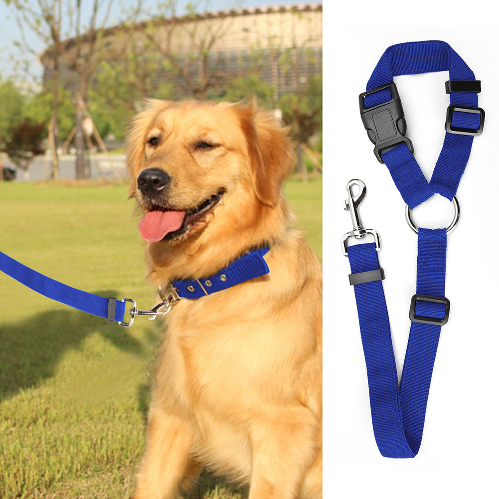 New Adjustable Pet Dog Car Safety Seat Belt Restraint Leash Walking Firm Rope