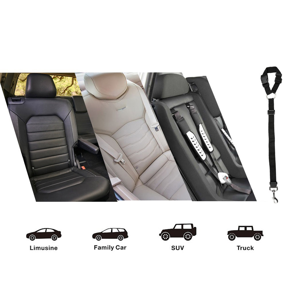 New Adjustable Pet Dog Car Safety Seat Belt Restraint Leash Walking Firm Rope