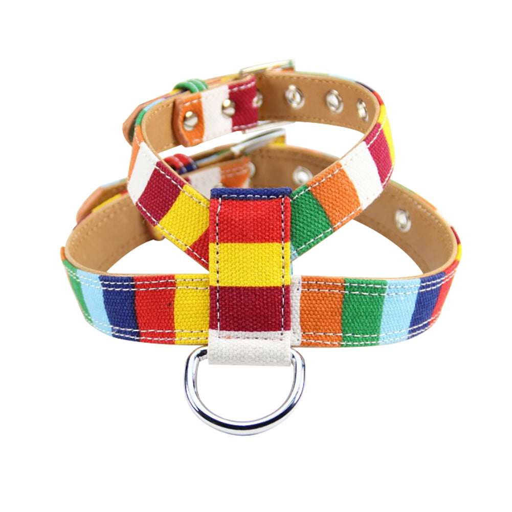 Bright Color Pet Walk Vest Dog Cat Safety Puppy Chest Strap Harness Collar Leash