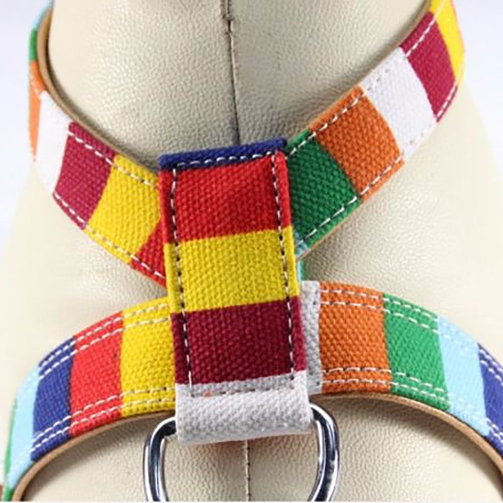 Bright Color Pet Walk Vest Dog Cat Safety Puppy Chest Strap Harness Collar Leash