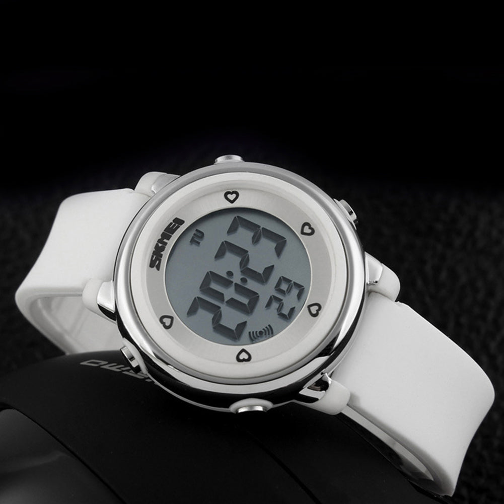 Outdoor Sports Kids LED Alarm Digital Watch Stopwatch Children's Wristwatch