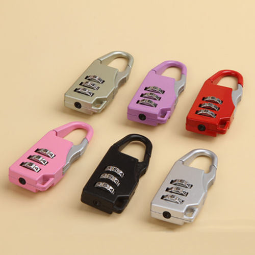 Mini 3 Digit Combination Security Safe Travel Luggage Code Password Lock Padlock