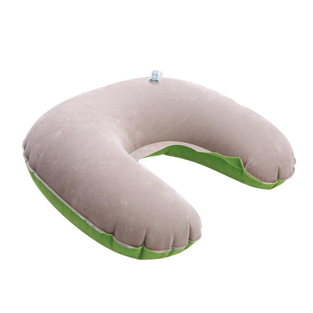 Portable U-Shape Neck Support Pillow Outdoor Travel Camping Inflatable Cushion