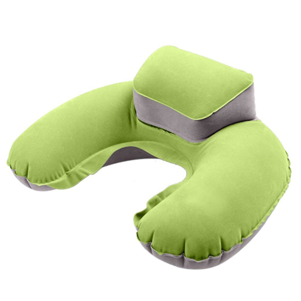 Portable U-Shape Neck Support Pillow Outdoor Travel Camping Inflatable Cushion