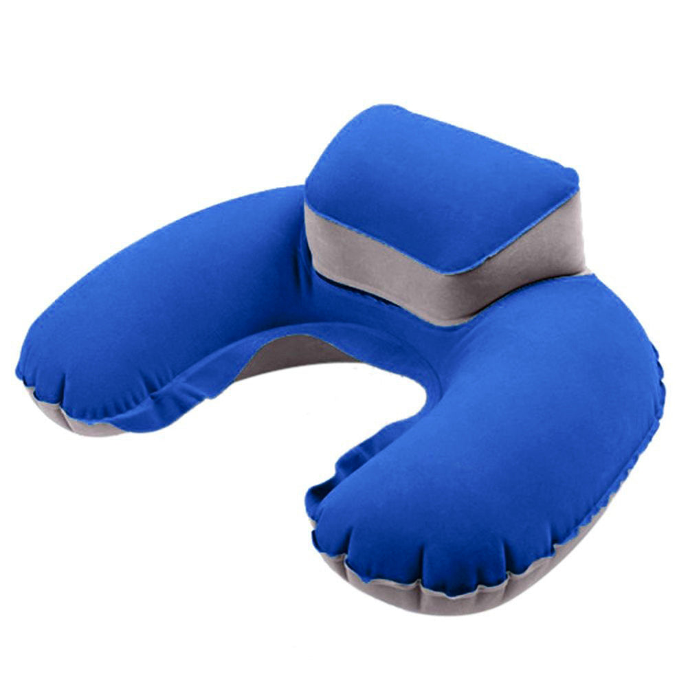 Portable U-Shape Neck Support Pillow Outdoor Travel Camping Inflatable Cushion