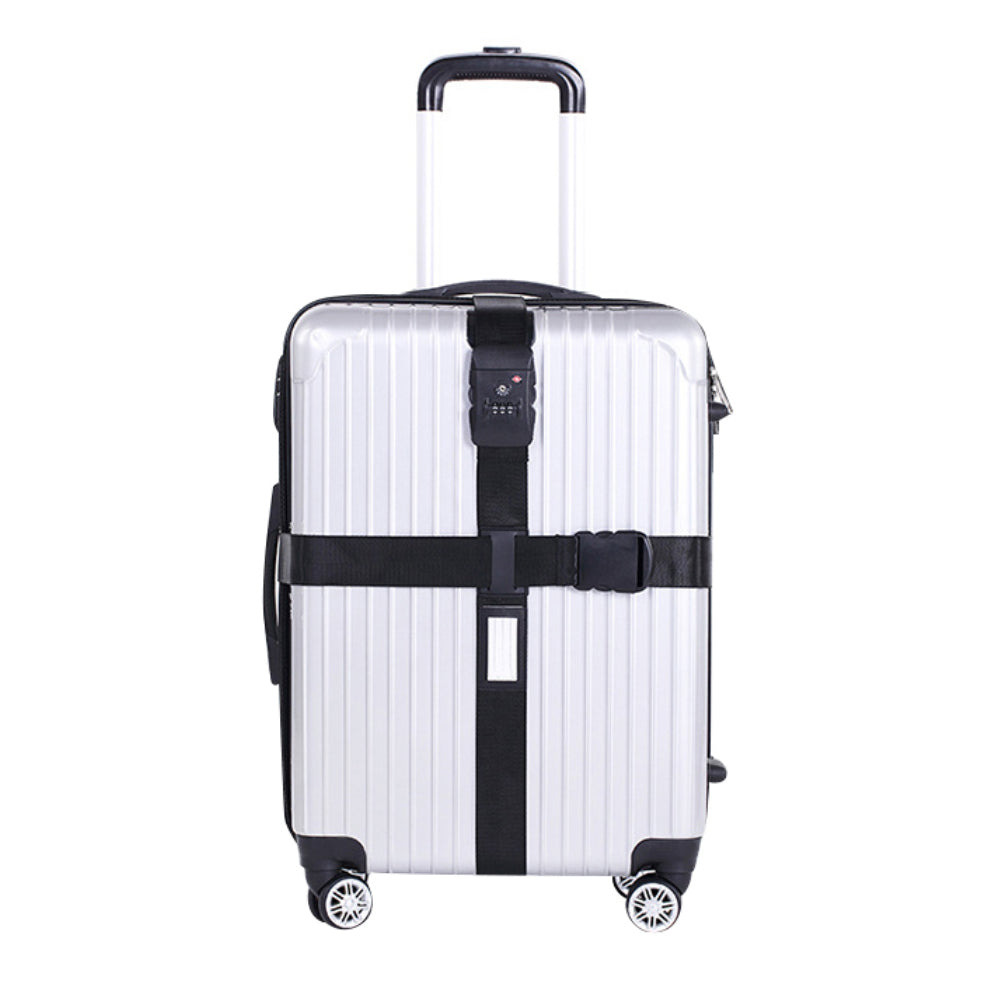 Adjustable Travel Luggage Suitcase Cross Straps Baggage Tie Belts Password Lock