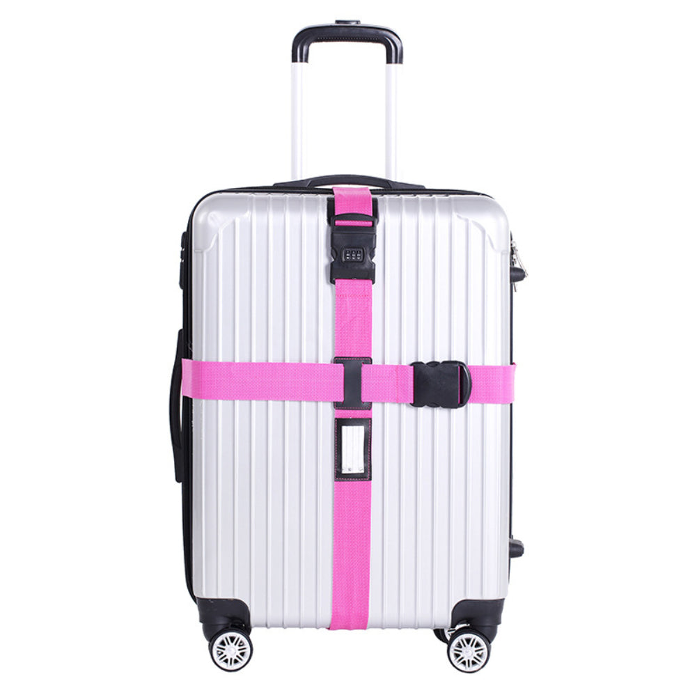 Adjustable Travel Luggage Suitcase Cross Straps Baggage Tie Belts Password Lock