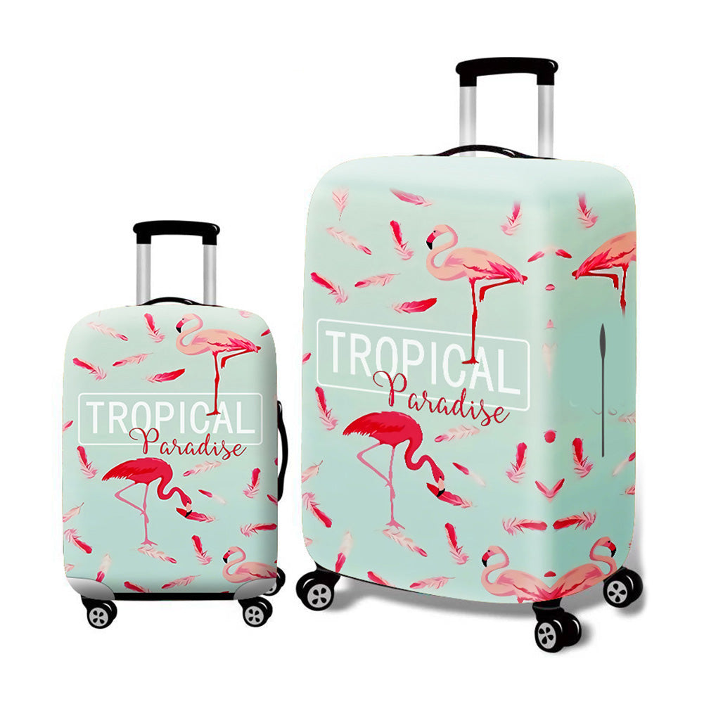 Elastic Flamingo Pineapple Travel Luggage Suitcase Dustproof Protective Cover