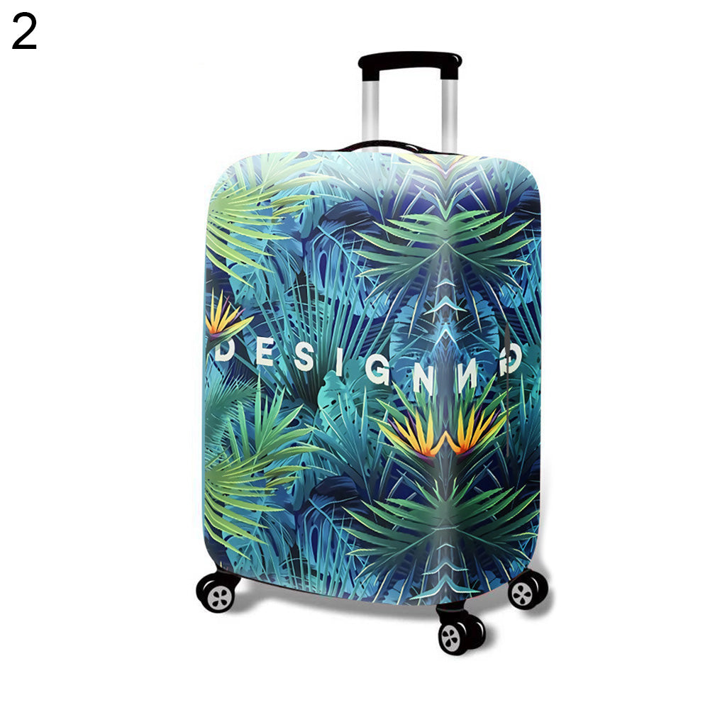 Elastic Flamingo Pineapple Travel Luggage Suitcase Dustproof Protective Cover