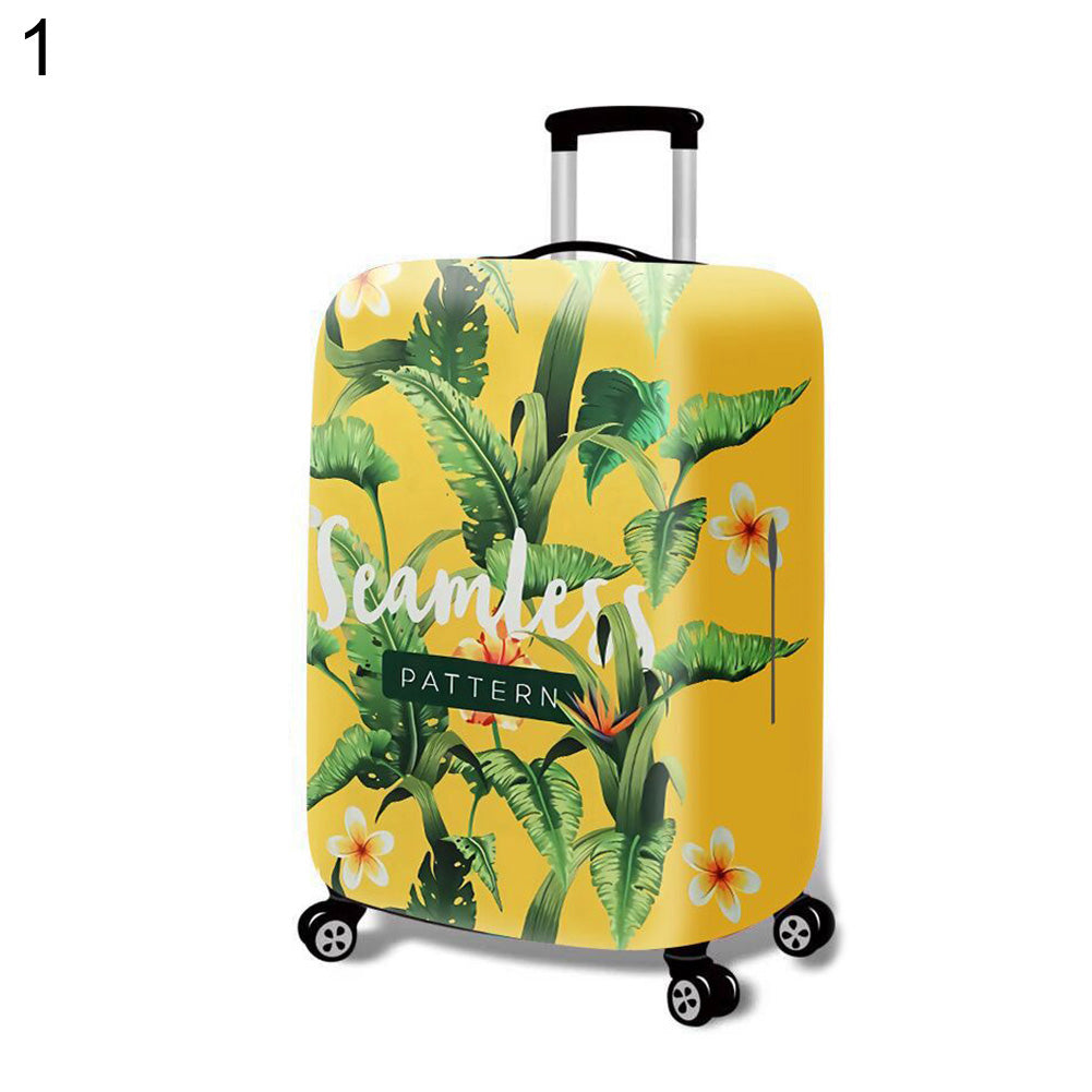 Elastic Flamingo Pineapple Travel Luggage Suitcase Dustproof Protective Cover