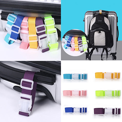Travel Adjustable Suitcase Luggage Bag Carrier Strap Buckle Lock Baggage Belt