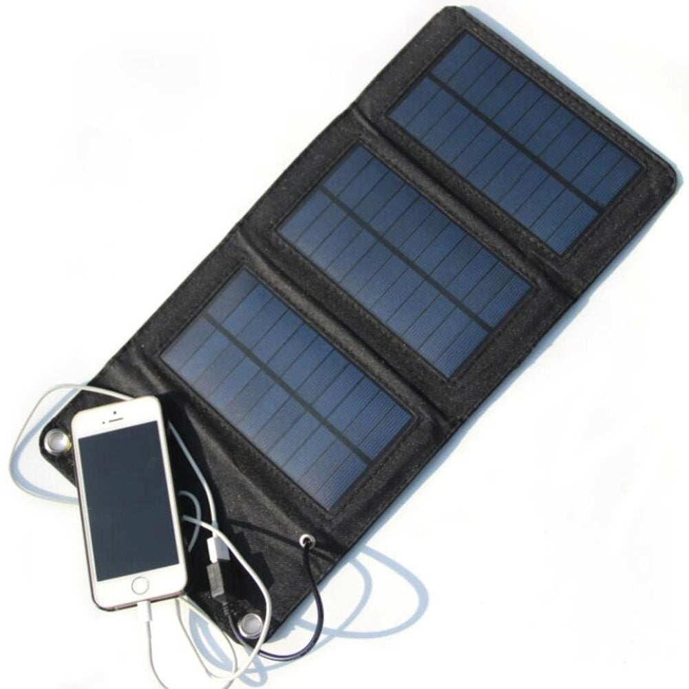 5W Outdoor Portable Folding Polysilicon Solar Panel for Smart Phone Charging