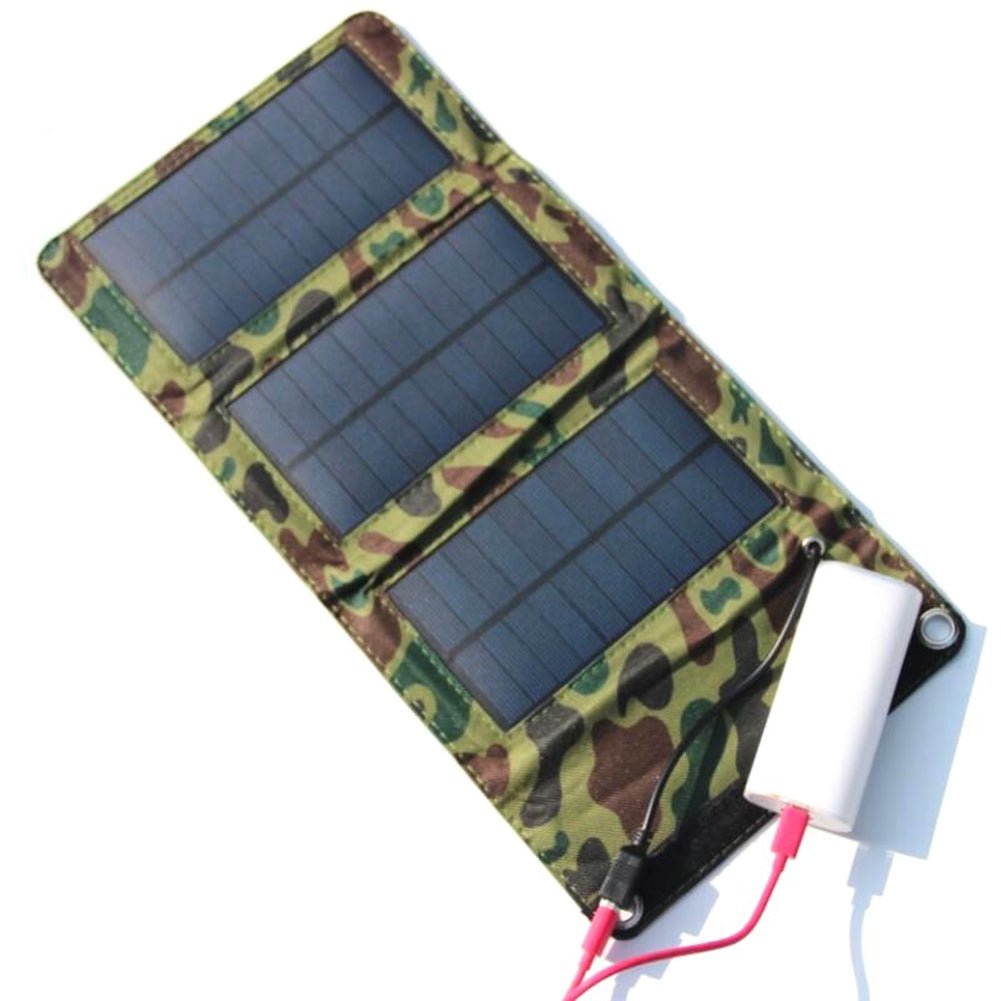 5W Outdoor Portable Folding Polysilicon Solar Panel for Smart Phone Charging