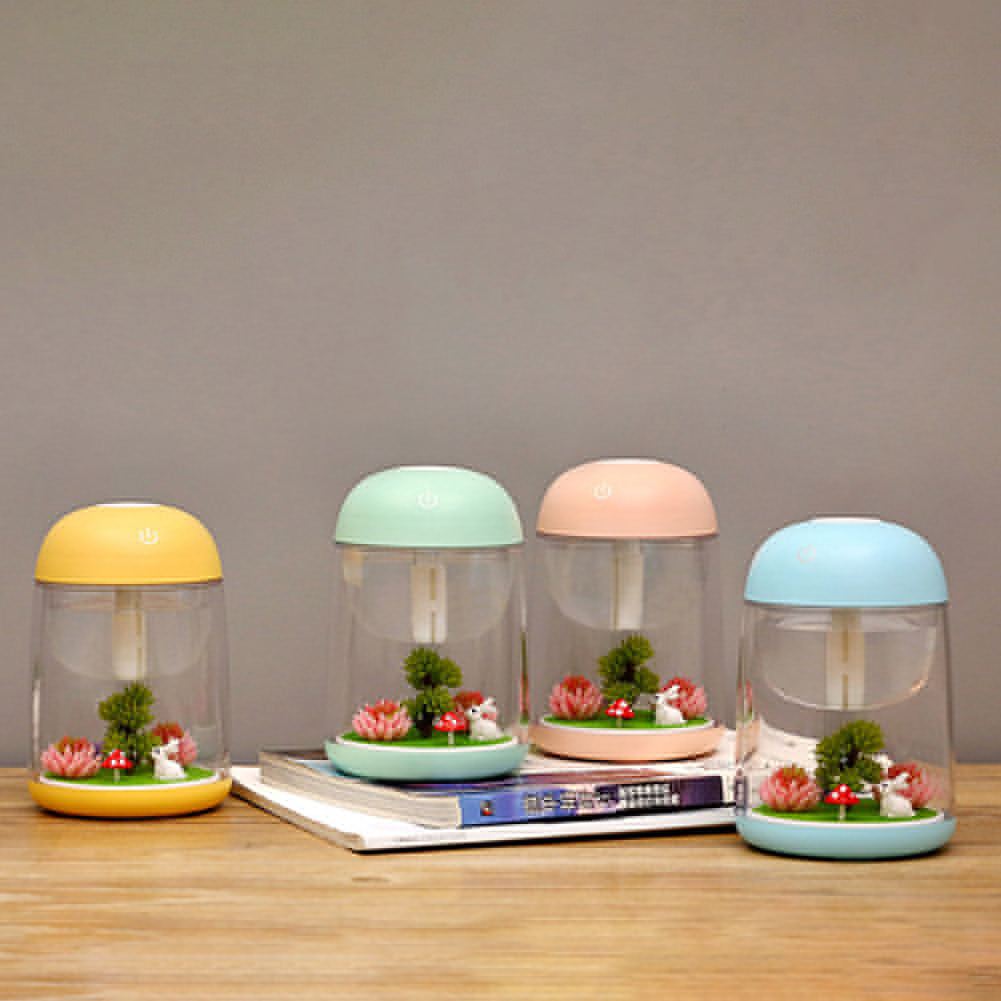 Creative Micro Landscape USB Humidifier Air Purifier Colorful LED Night Light