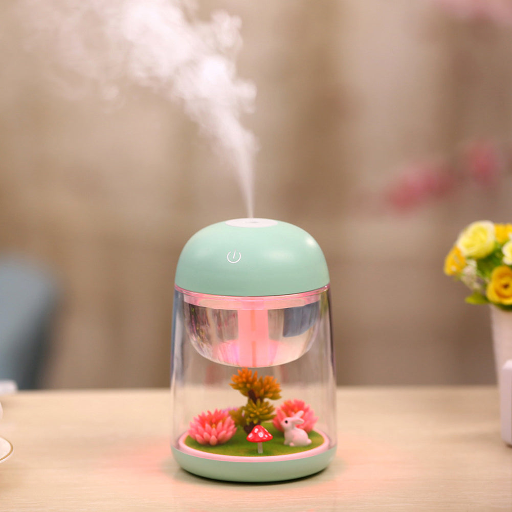 Creative Micro Landscape USB Humidifier Air Purifier Colorful LED Night Light