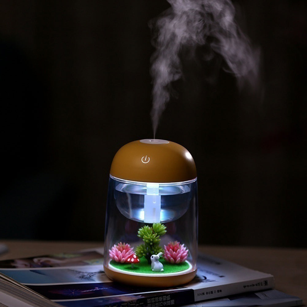 Creative Micro Landscape USB Humidifier Air Purifier Colorful LED Night Light