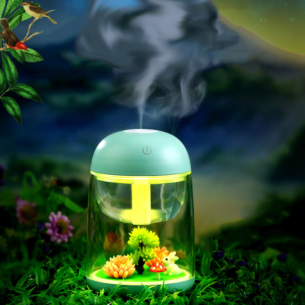 Creative Micro Landscape USB Humidifier Air Purifier Colorful LED Night Light