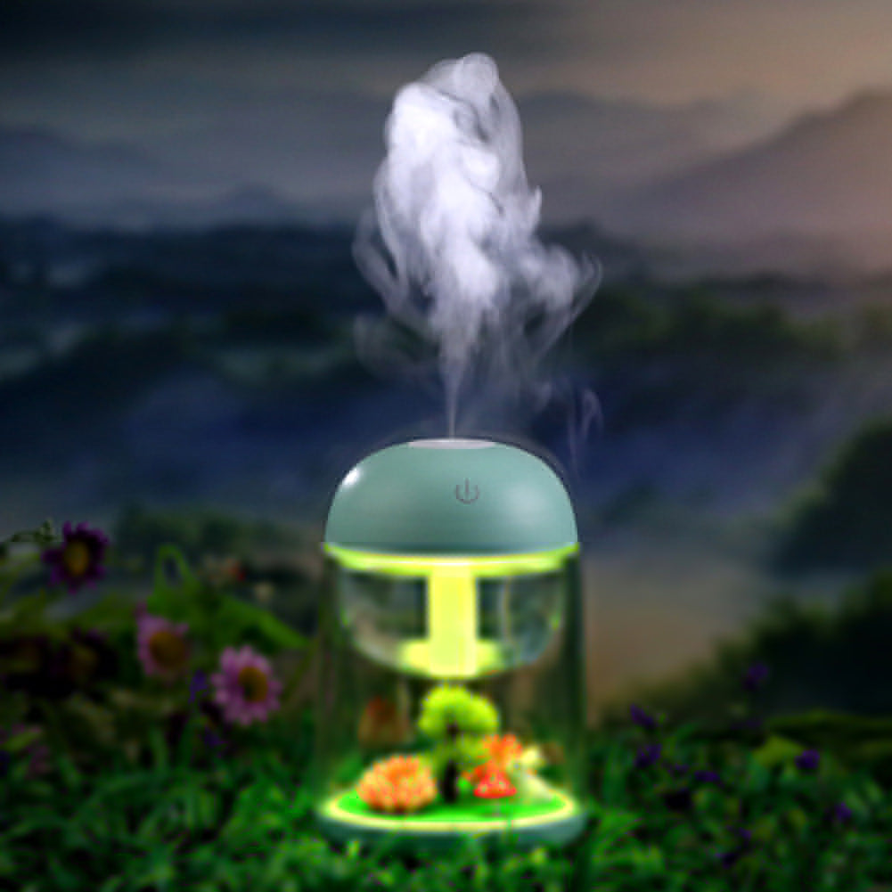 Creative Micro Landscape USB Humidifier Air Purifier Colorful LED Night Light