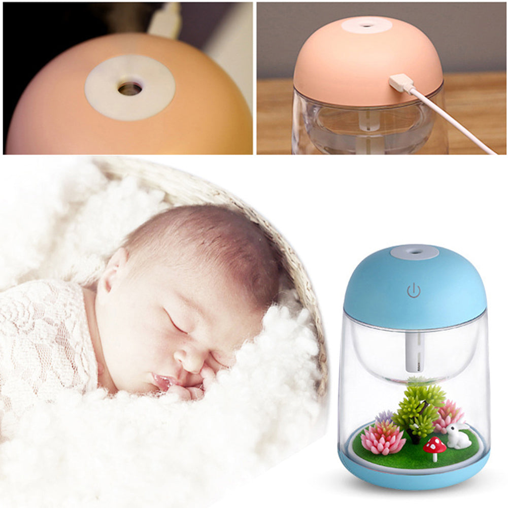 Creative Micro Landscape USB Humidifier Air Purifier Colorful LED Night Light
