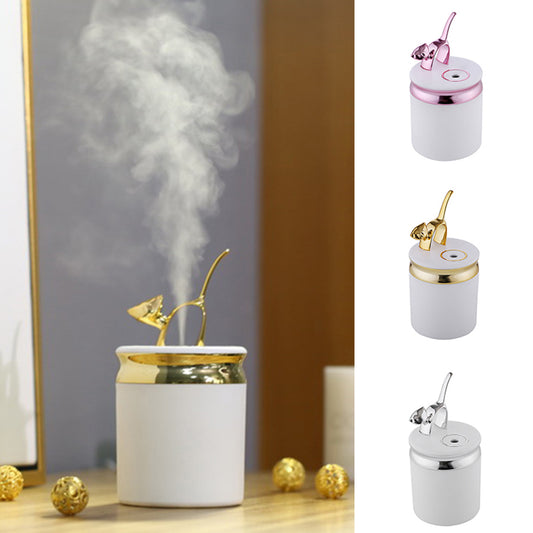 Cute Cat USB Air Purifier Freshener Colorful LED Night Light Bedroom Humidifier