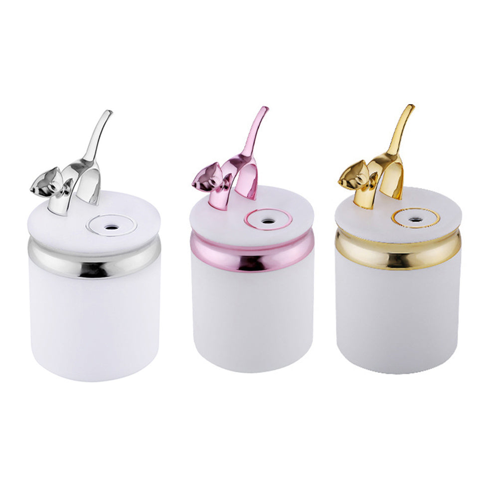 Cute Cat USB Air Purifier Freshener Colorful LED Night Light Bedroom Humidifier