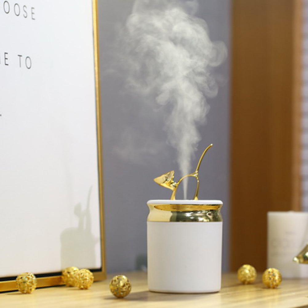 Cute Cat USB Air Purifier Freshener Colorful LED Night Light Bedroom Humidifier