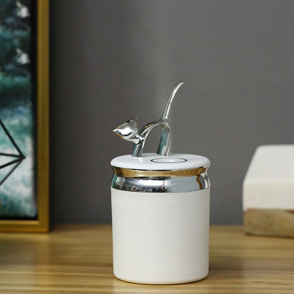 Cute Cat USB Air Purifier Freshener Colorful LED Night Light Bedroom Humidifier