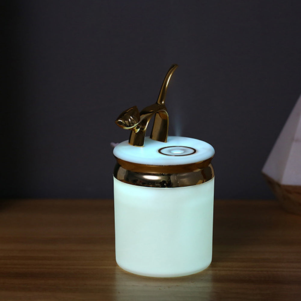 Cute Cat USB Air Purifier Freshener Colorful LED Night Light Bedroom Humidifier