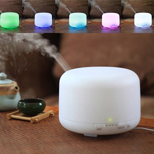 500ml Oil Aroma Diffuser Ultrasonic Mist Humidifier LED Color Changing Light