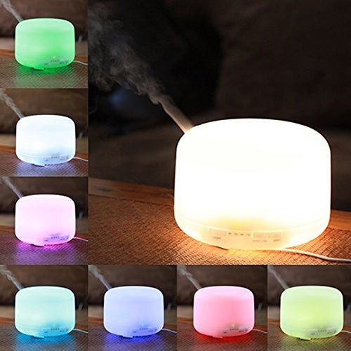 500ml Oil Aroma Diffuser Ultrasonic Mist Humidifier LED Color Changing Light