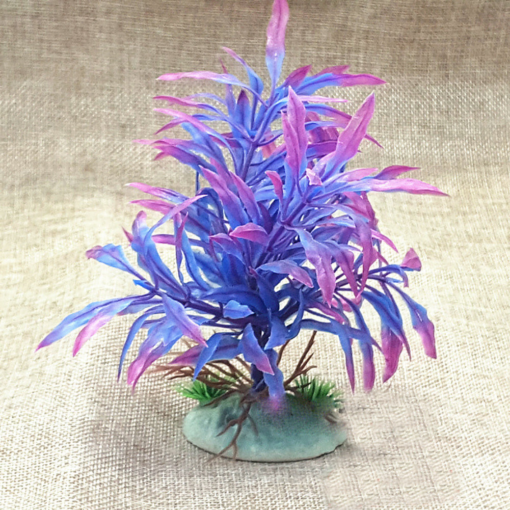 Artificial Ornament Plastic Plant Aquarium Fish Tank Fake Grass Decoration