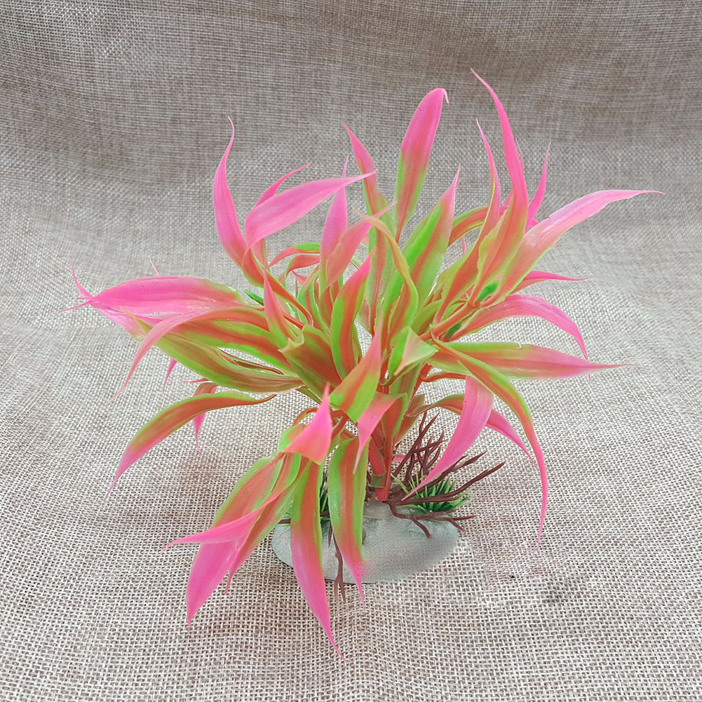 Artificial Ornament Plastic Plant Aquarium Fish Tank Fake Grass Decoration