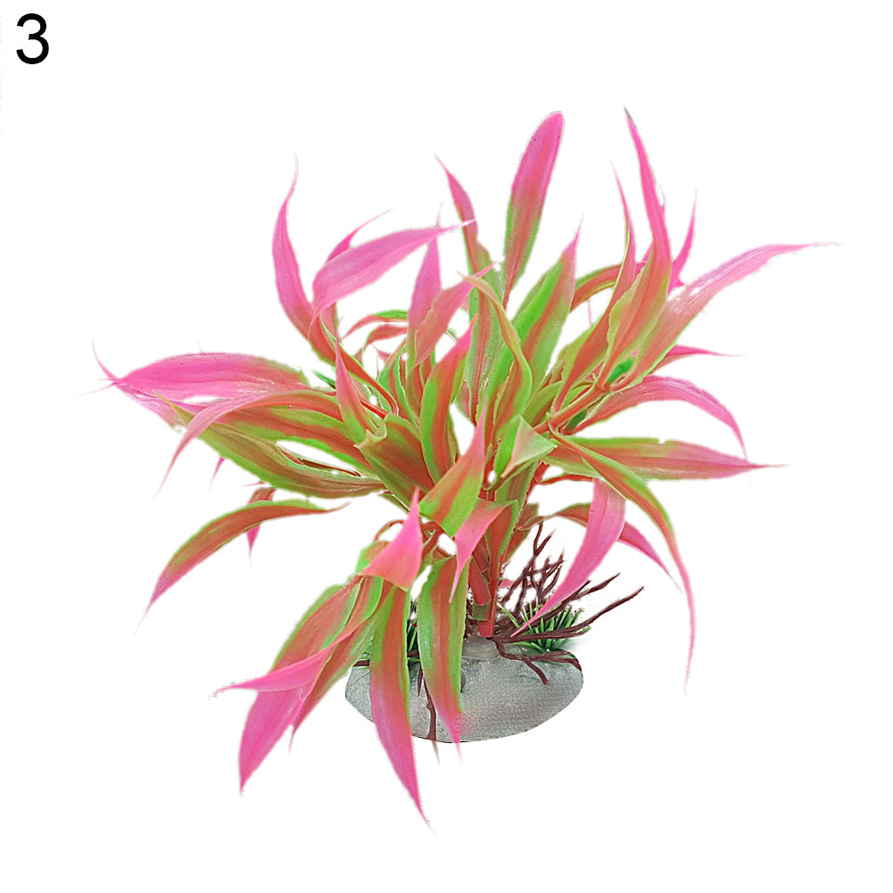 Artificial Ornament Plastic Plant Aquarium Fish Tank Fake Grass Decoration