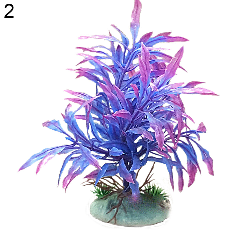 Artificial Ornament Plastic Plant Aquarium Fish Tank Fake Grass Decoration