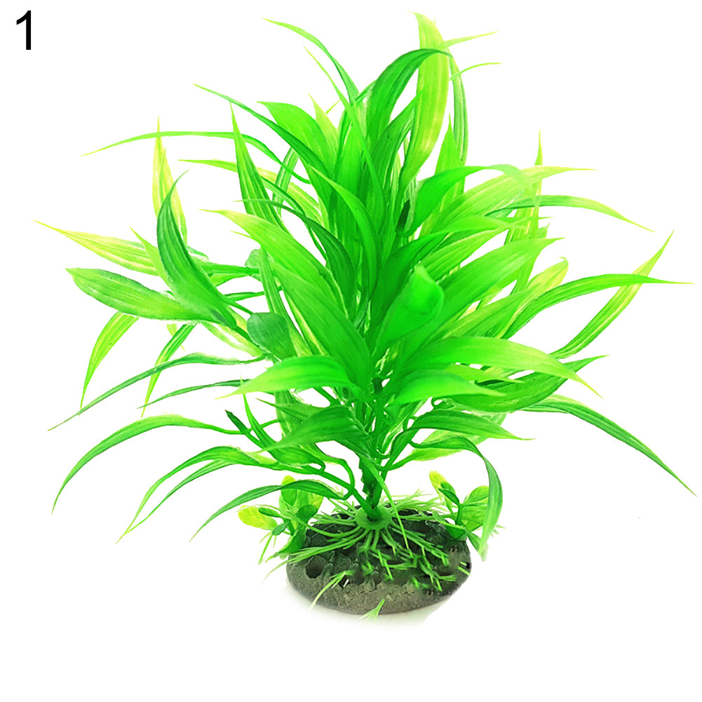 Artificial Ornament Plastic Plant Aquarium Fish Tank Fake Grass Decoration