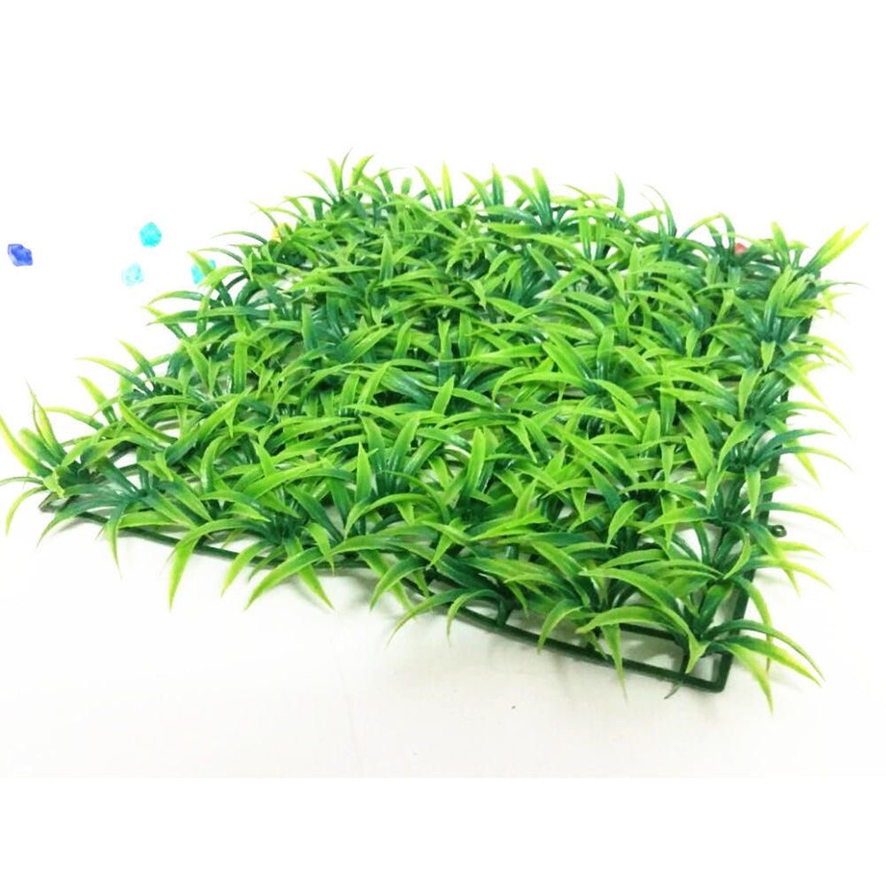 Non-Toxic Plastic Square Artificial Grass Lawn Turf Grass Mat Greensward Decor